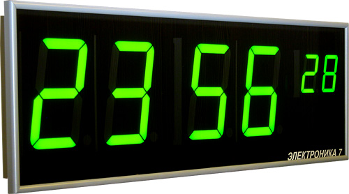 часы электронные настенные с секундами В126СМ-6, Электроника 7-2126СМ-6