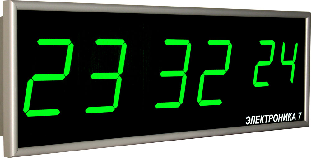 Электронные настенные часы с секундами Электроника 7-276СМ-6, В76СМ-6 .